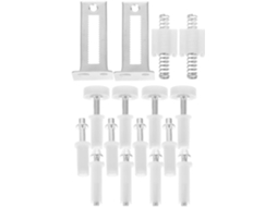 Kit De Ferragens Para Porta Dobrável, 1 Conjunto, Prata | Aço Inoxidável E
