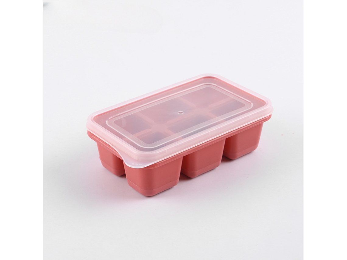 1 Forma de Gelo de Silicone com 6 Quadrantes, para Fazer Bolas de Gelo. MDUG (rosa)