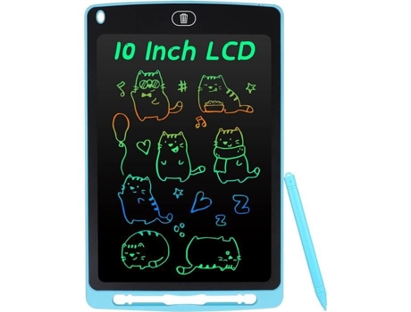 Tablet Lcd Para Crianças - Não Especificado - 10 Polegadas - Tela Colorida - Caneta Inclusa - Bloqueio De Escrita
