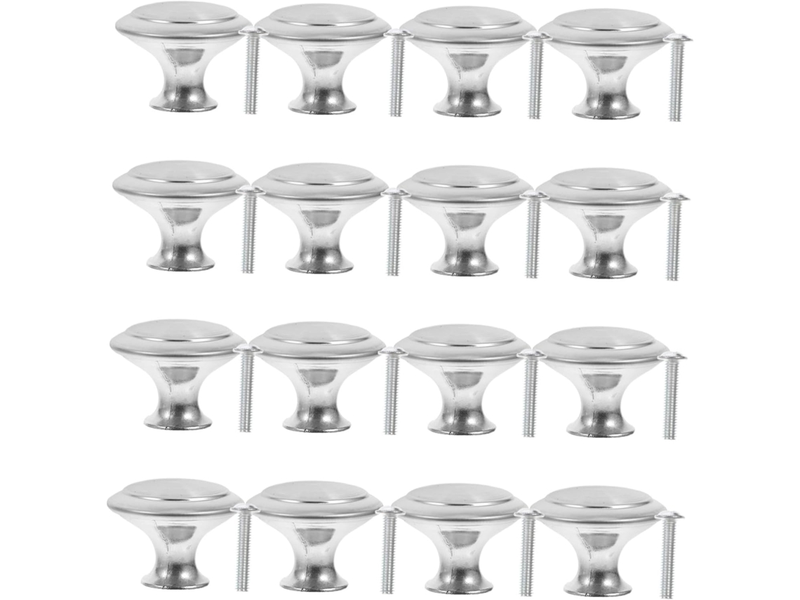 Puxadores De Gaveta Showeroro Em Aço Inoxidável, 35 Furos, Design Redondo Elegante E Exclusivo, Acabamento Prateado