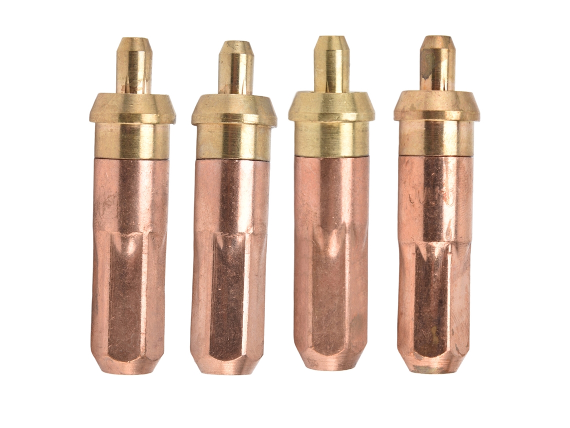 4 Peças De Bico De Corte De Acetileno Com Anel Para Soplete Resistente A Altas Temperaturas 1 2 3 4