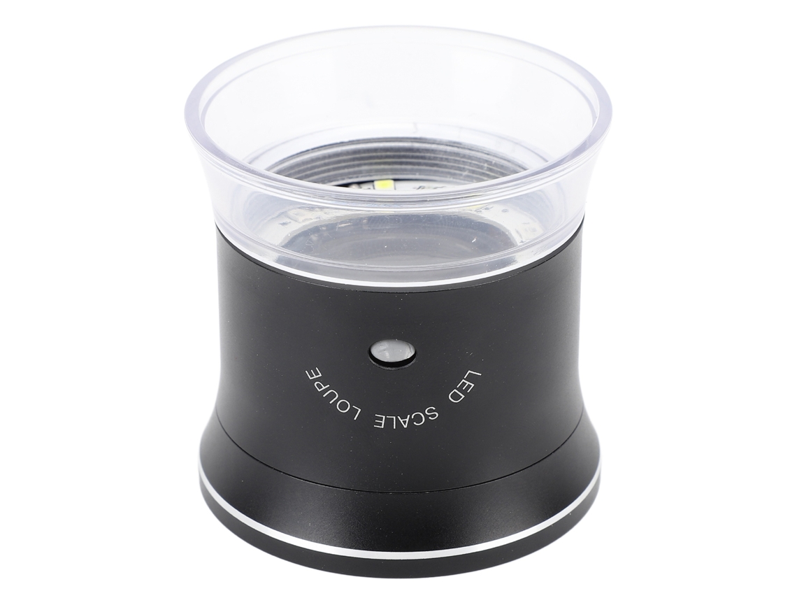 Lupa Cilíndrica 30x Com Luz Led E Uv, Carregador Usb, Para Componentes Eletrônicos, Tecidos E Textis
