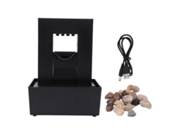 Fonte Decorativa Indoor Pequena com Luz Led e Água S/MARCA
