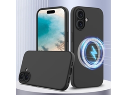 Capa De Silicone Com Magsafe Para Iphone 16 Plus - À Prova De Choque E Resistente A Quedas