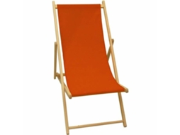 Ligstoel JARDIN PRIVE Castanho Vermelho 132 x 55 x 35 cm Madeira