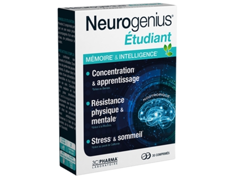 Neurogenius Estudante 30 comprimidos LES 3 CHÊNES