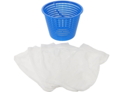 Kit de Cesto para Skimmer de Piscina Inoomp com Meias Filtrantes: Cesto Filtrante a Raios Uv, Feito de Material CHABERLU