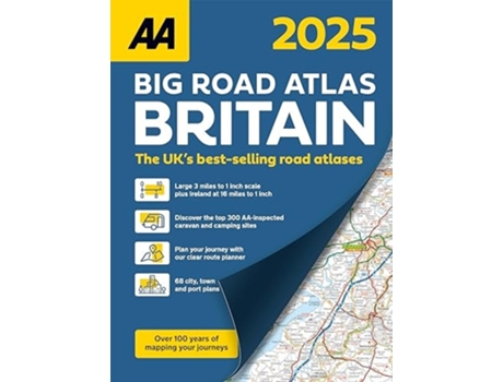 Livro AA Big Road Atlas Britain 2025 de Aa Publishing (Inglês)