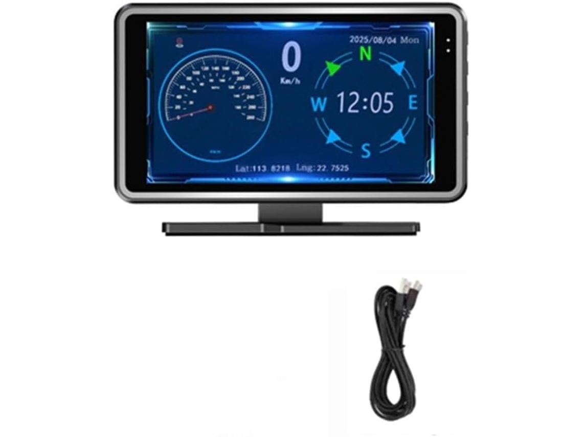 Câmera Veicular Com Tela Grande De 5 Polegadas E Visor Frontal Com Conectividade Para Smartphone.