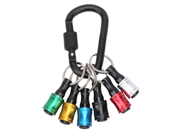 Suporte para bits de chave de fenda com cabo hexagonal, adaptador de extensão para chave de fenda em liga de alumínio, 6 peças