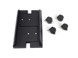 Suporte Removível para Gabinete de Computador com Freio Ajustável Rack de Armazenamento Desktop Preto | S/MARCA