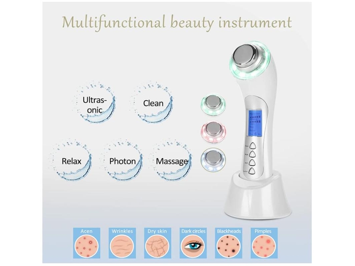 Dispositivo De Beleza Ultrassônico Removedor De Rugas Faciais Dispositivo De Ultrassom Facial Branco Yizhood