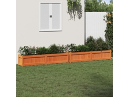 Vasos/floreiras De Jardim 2 Pcs Pinho Maciço Castanho Cera Lovely Home