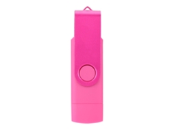 Pen Drive Usb Com Interface Android, De Metal Giratório, De Alta Velocidade E Portátil, Cor Vinho, 64g