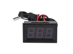 Medidor De Temperatura Digital Com Exibição E Sonda Dc5-12v -50~110°c Vermelho