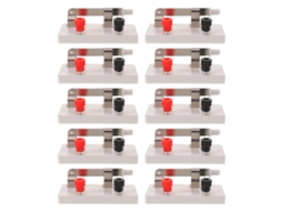 Conjunto De 10 Interruptores De Lâmina De Plástico Com Isolamento Unipolar.