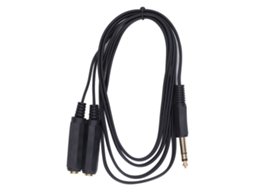 2026-divisor Y De Microfone 1,8m, Adaptador Cabo Trs 6,35mm, Splitter Microfone