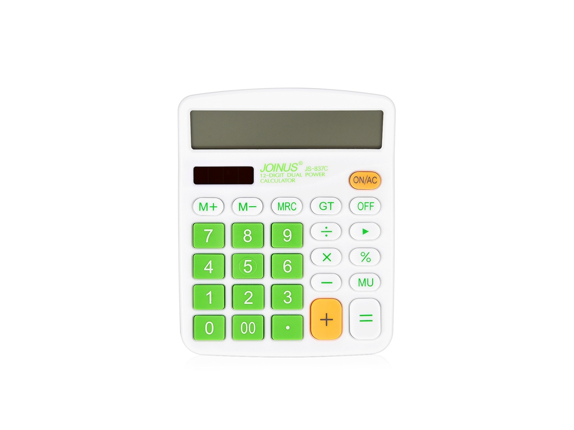 Calculadora Básica Com Painel Solar E Tela Lcd