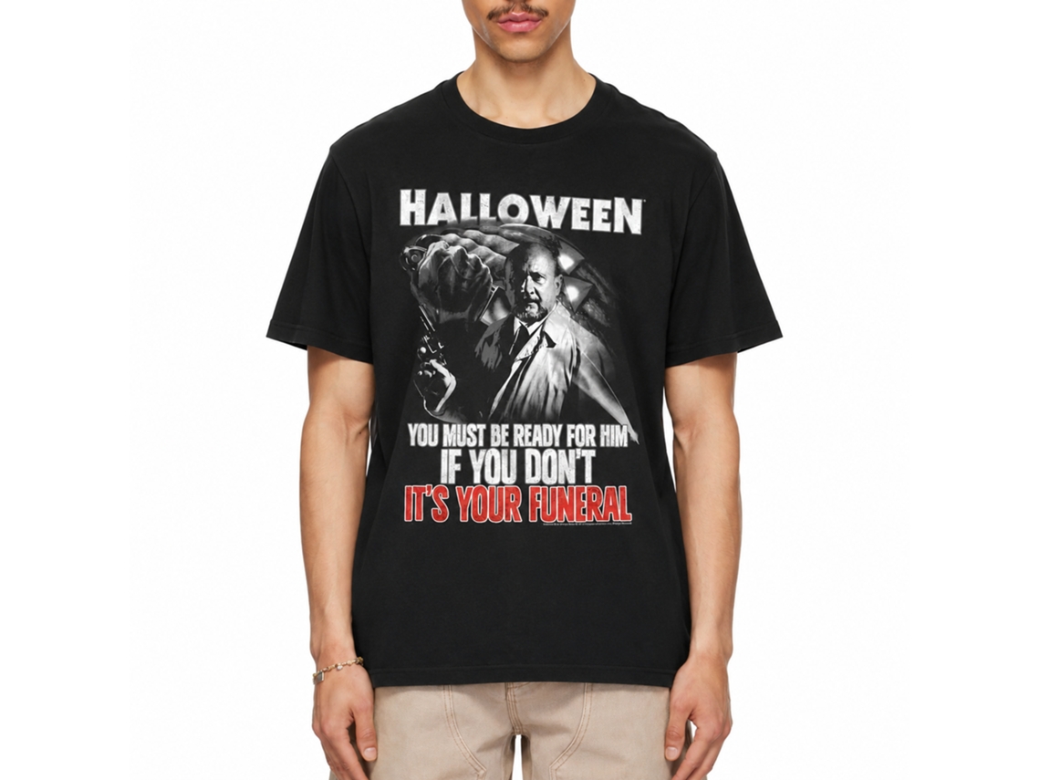 Rockinstone Halloween Your Funeral Black Adult T-shirt Size:s