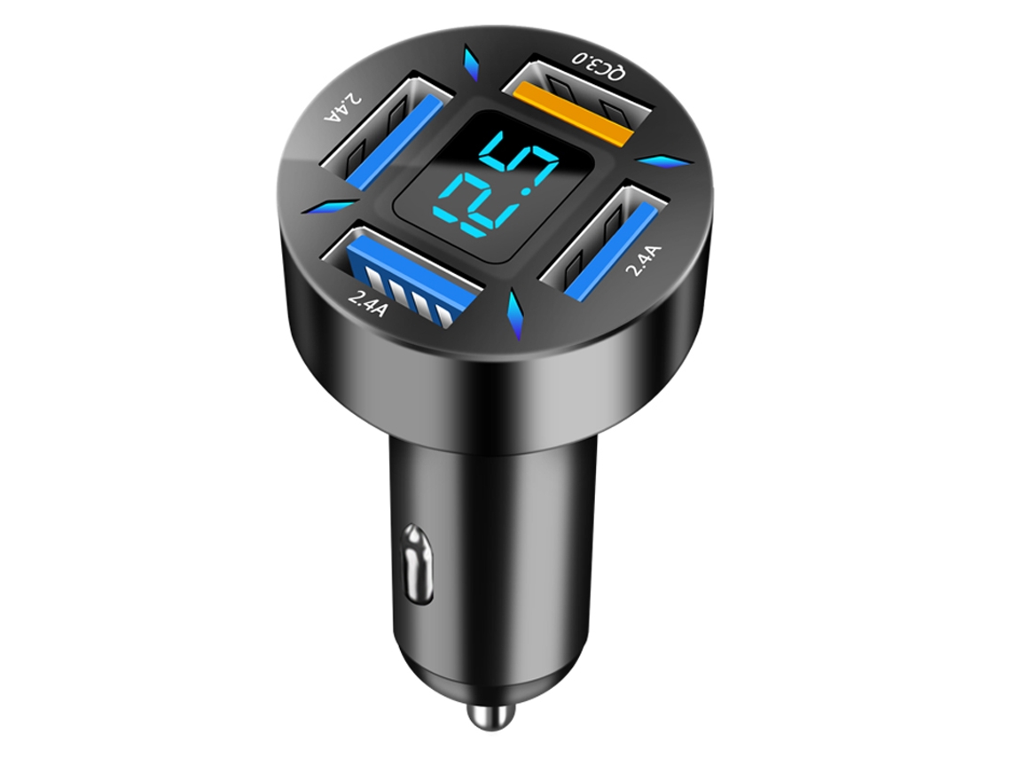 Carregador de Carro 66 W Carregamento Rápido Adaptador de Isqueiro 4 Portas Usb A+Usb C Pd ENZONS