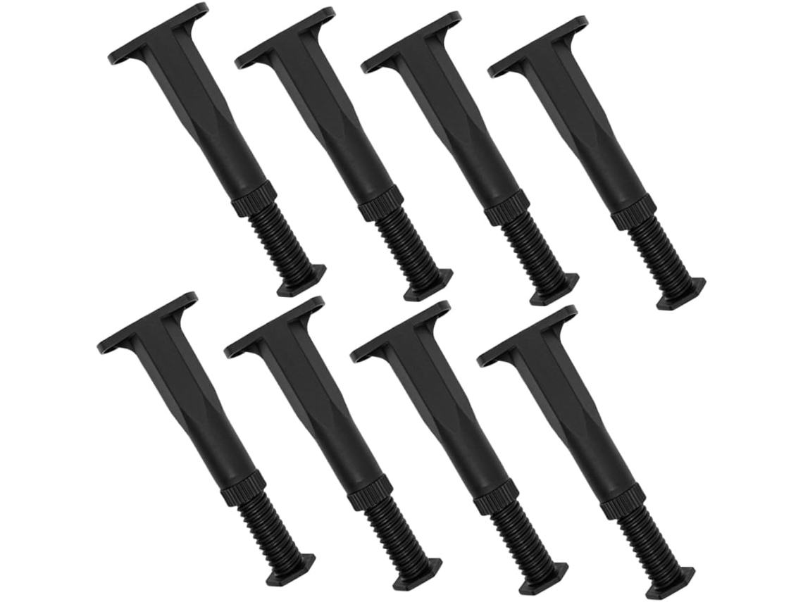 Conjunto De 8 Pés Suporte Ajustáveis Para Estrutura Cama, Móveis Pesados, Substituição De Pés Para Sofá, Cômoda, Cadeira