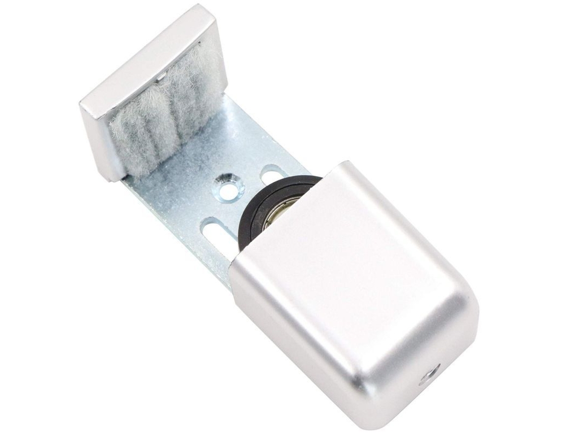 Guia de Solo para Porta de Celeiro Ajustável com Roda Multifuncional Resistente de Plástico