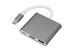 Hub Usb C 3 Em 1 Adaptador Multiporta Usb C Para Usb3.0 Hdmi Para Windows Os