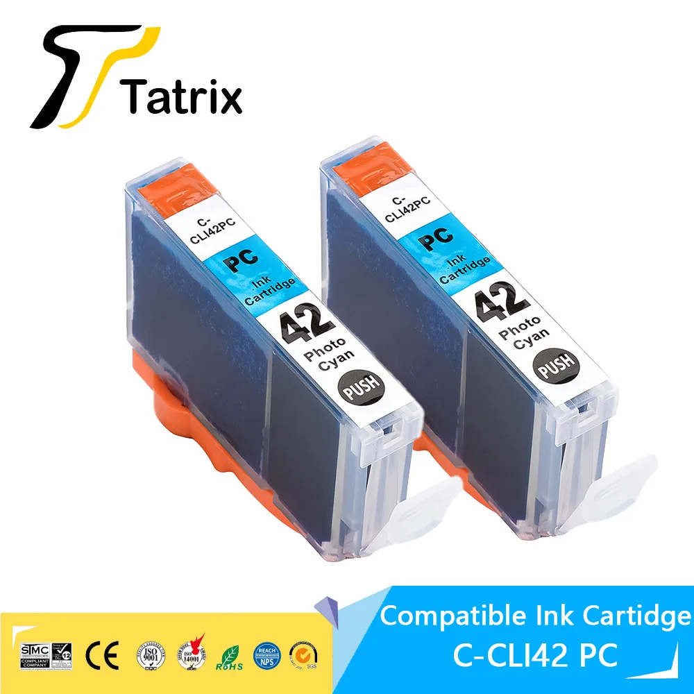2 Tinteiros C-42 Pc Cli-42 Cli42 Para Impressora Canon Pixma Pro-100 100s