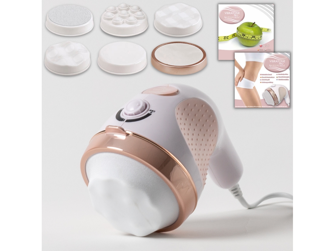 Massajador VELFORM Vibratone PRO 3000 rpm massagem adelgaçante anti-celulite, tonifica e relaxa, reduz as células de gordura acumuladas