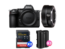 Z5 Ii + Ftz Ii + 2 Sandisk 64gb Extreme Pro Uhs ii Sdxc + 3 Nikon En el15c + Ebook “20 Dicas para Fotos Que Impressionam” NIKON