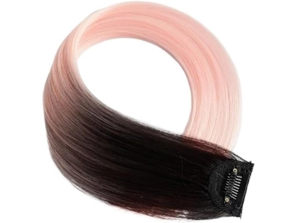 Apliques de Cabelo Sintéticos para Penteados Presos, com Presilhas, em Peça Única na Cor Ombré. SFUSHOS