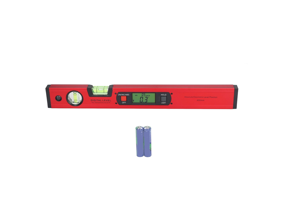 Régua Nível Digital 400mm Com Display Lcd De Liga De Alumínio Protraktor Magnético Eletrônico