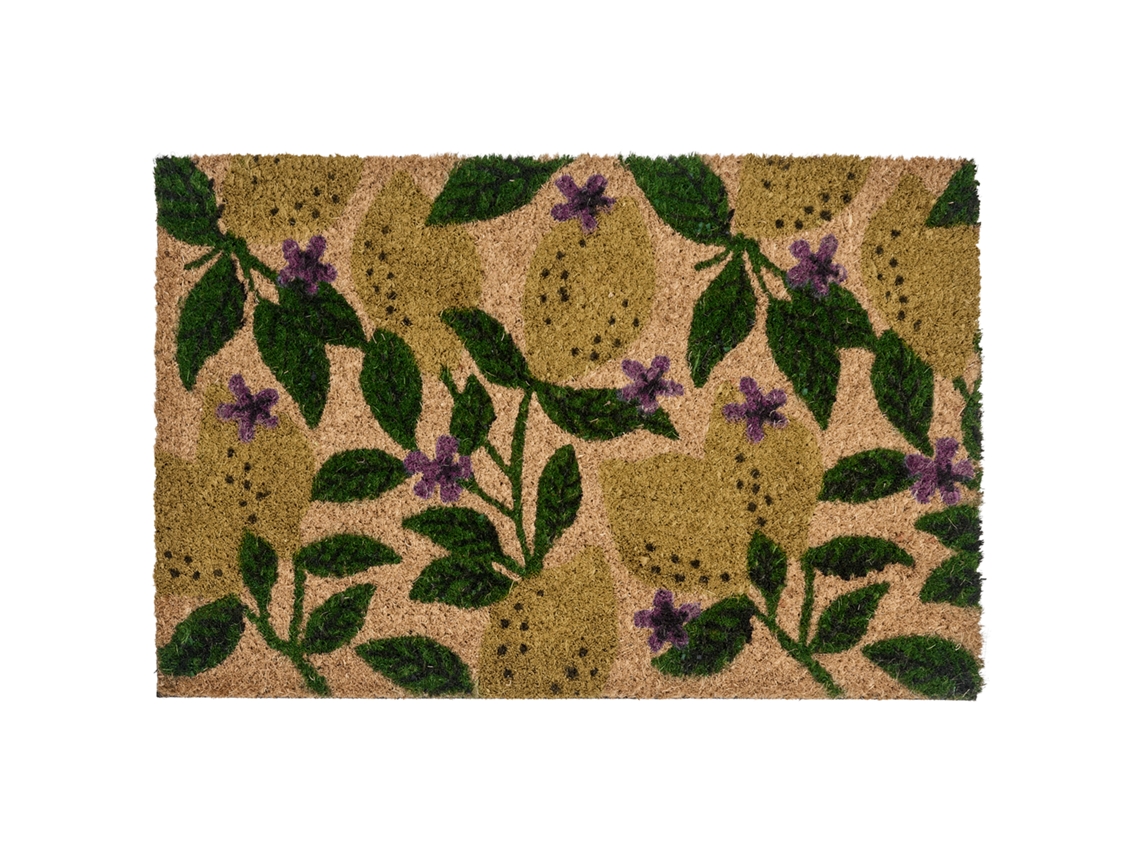 Felpudo Beliani Tazlina De Fibra De Coco Multicolor 40x60