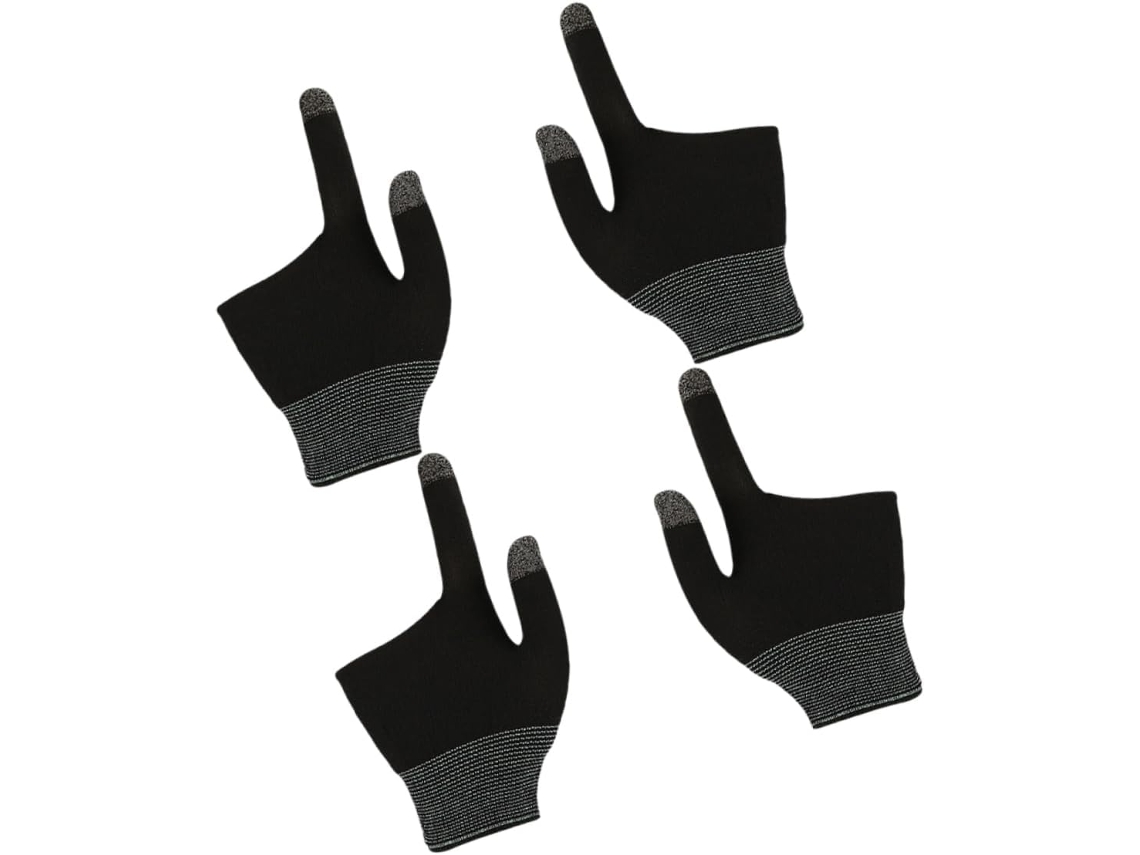 2 Pares De Dedeiras Para Jogos Mobile Com Tecnologia Grafeno, Antiderrapantes Para Jogos De Celular E Bilhar
