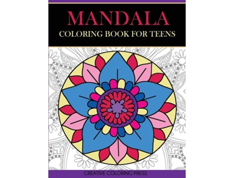 Livro Mandala Coloring Book for Teens de Creative Coloring (Inglês)