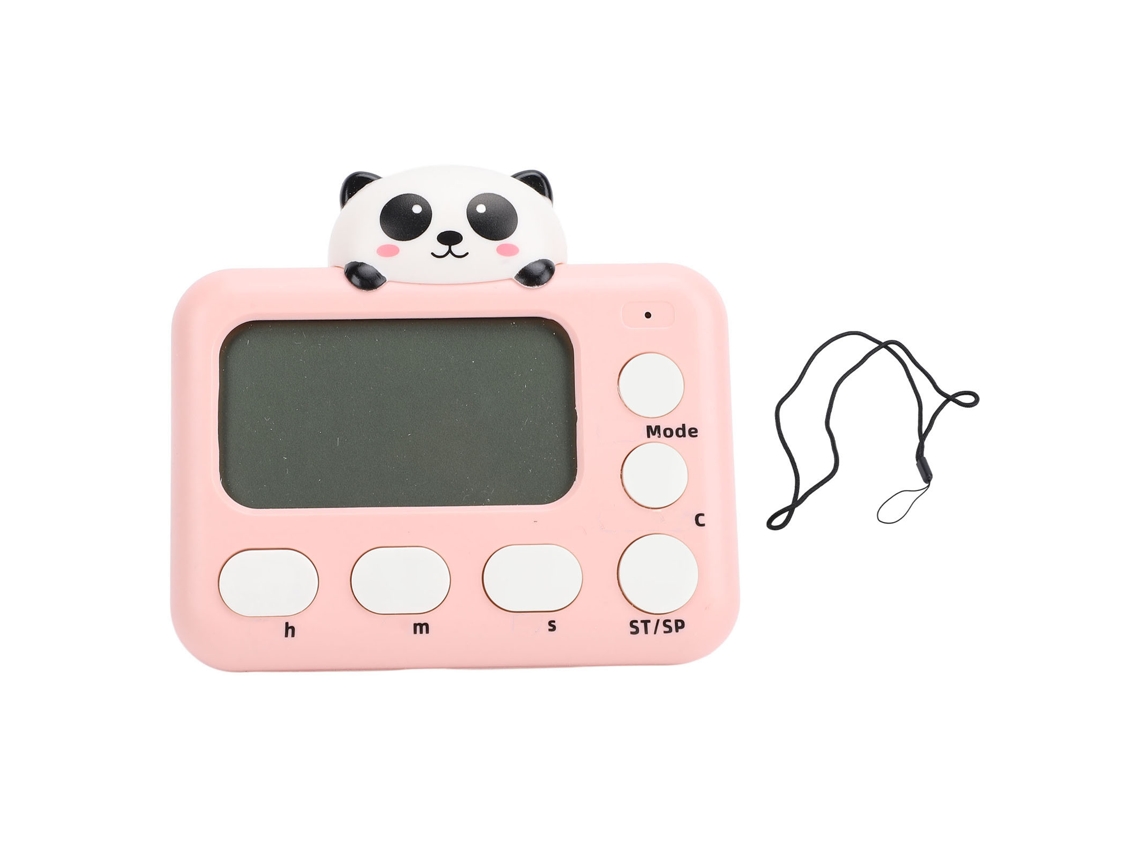 Temporizador Digital De Cozinha Lcd Portátil Multifuncional Cartoon Panda Para Cozinha E Estudo