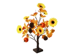 Luzes LED 24 com Tema de Abóbora, Árvore de Maple, Sunflower, para Natal LAXISCREED
