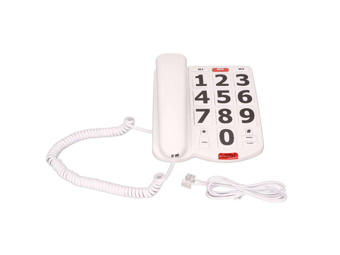 Telefone Fixo com Botão Grande LAXISCREED