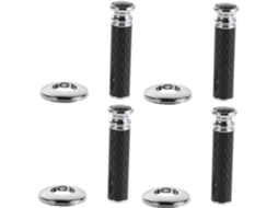 Conjunto De 4 Pinos Puxar Universais Liga Metálica Cabilock Com Superfície Texturizada Para Portas Carros, Caminhões E