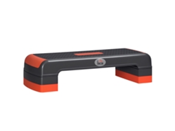 Step ajustável para aeróbica, vermelho/preto