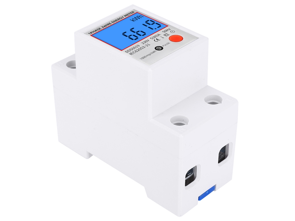 Laxiscreed Medidor De Energia Eléctrica Digital De Uma Fase Com Display Retroiluminado
