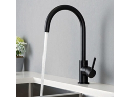 Kibath Torneira Para Pia Ache 36,5 Cm Com Acabamento Preto Fosco Em Latão