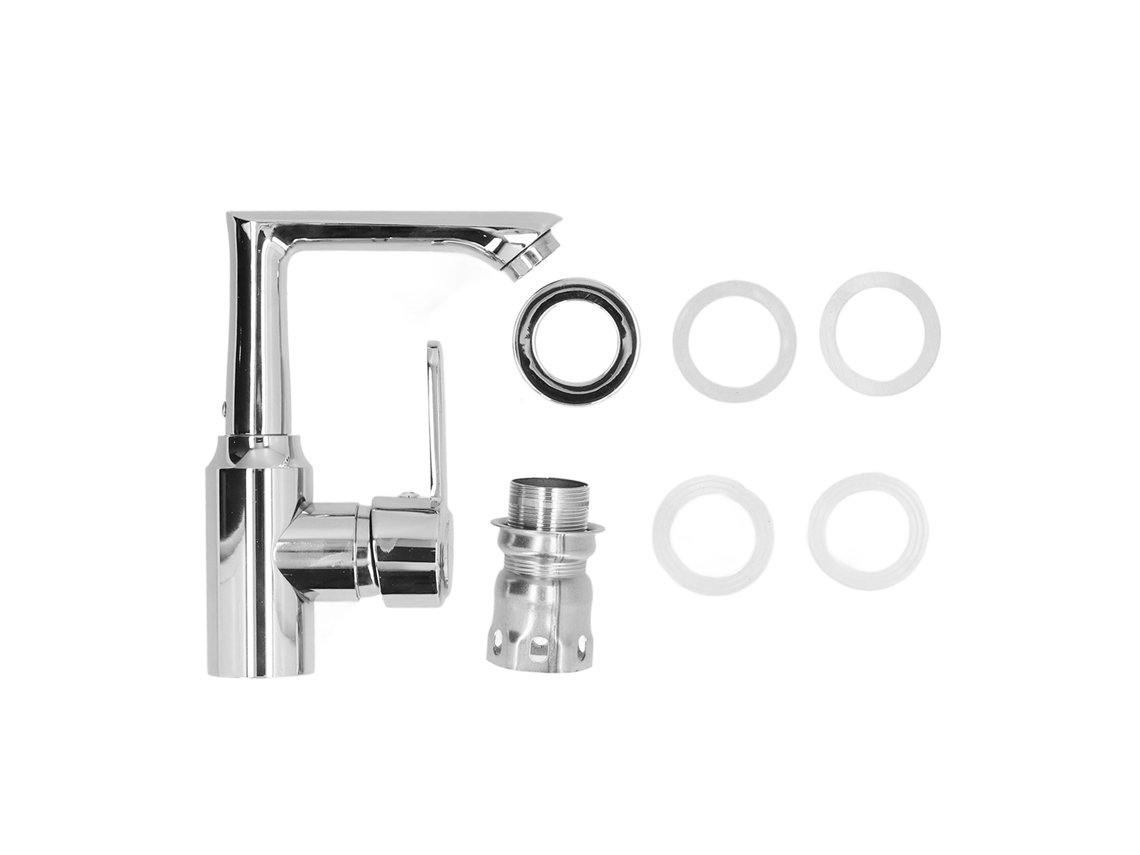 Torneira de Aço Inoxidável S/MARCA, G1/4, para pia, controle quente/frio, 360°