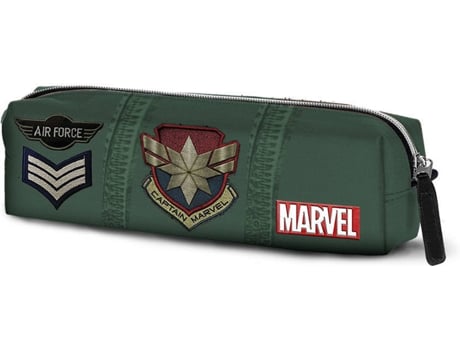 Estojo CAPTAIN MARVEL Captain Duty Quadrado HS (Verde - 7x21x5.5cm)