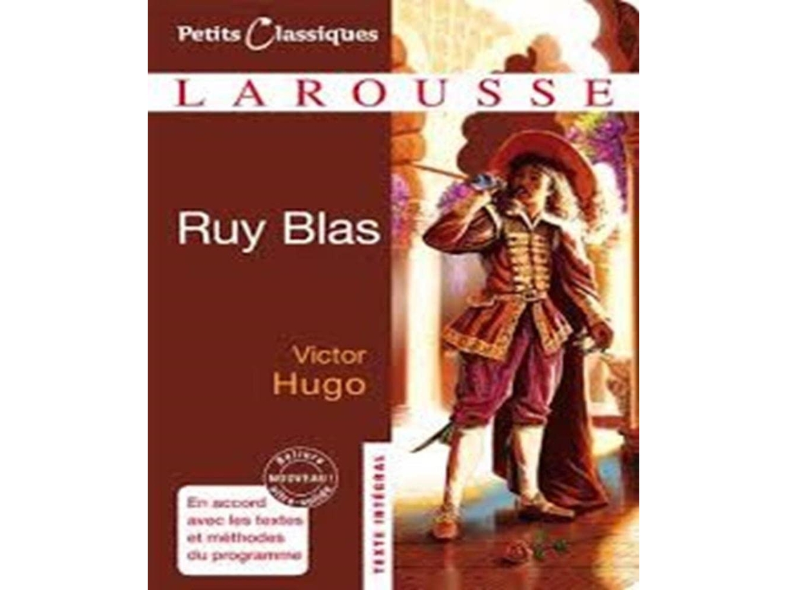Livro Ruy Blas de Victor Hugo e Larousse (Francês)