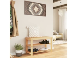 Vidaxl Sapateira Com 3 Prateleiras 70x27,5x45 Cm Bambu