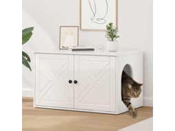 Vidaxl Casa Branco Brilhante 85 X 55 X 50,5 Cm