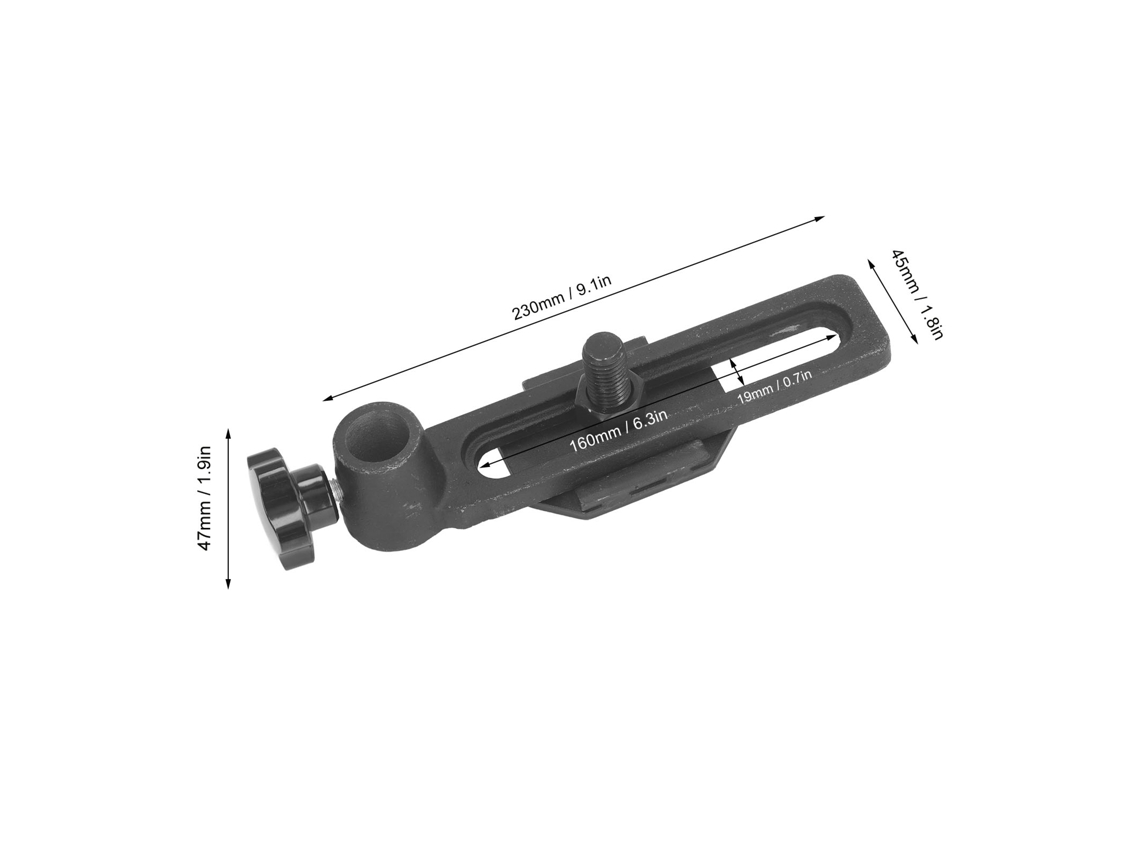 Laxiscreed Suporte De Base Em Aço Fundido Para Ferramentas De Torno Em Madeira Com Buraque De 25mm