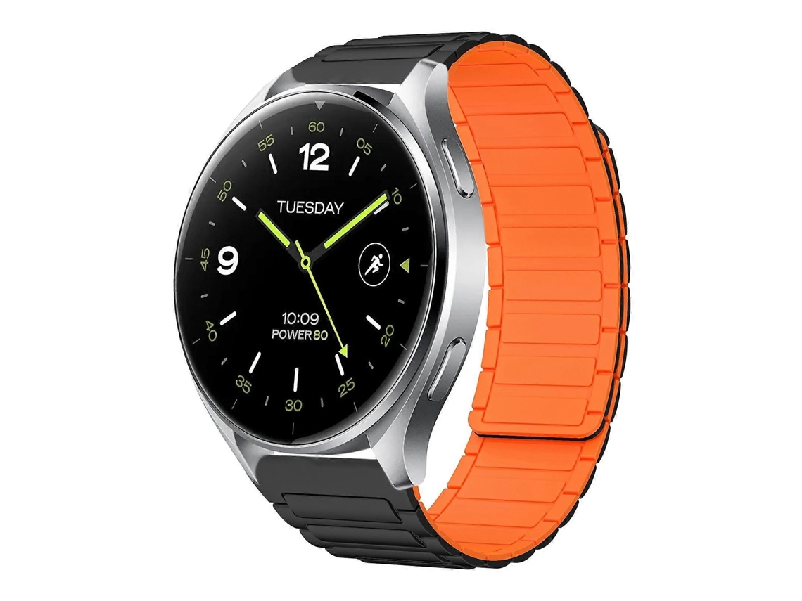 Pulseira De Silicone Magnética Em Formato De I De 22 Mm
