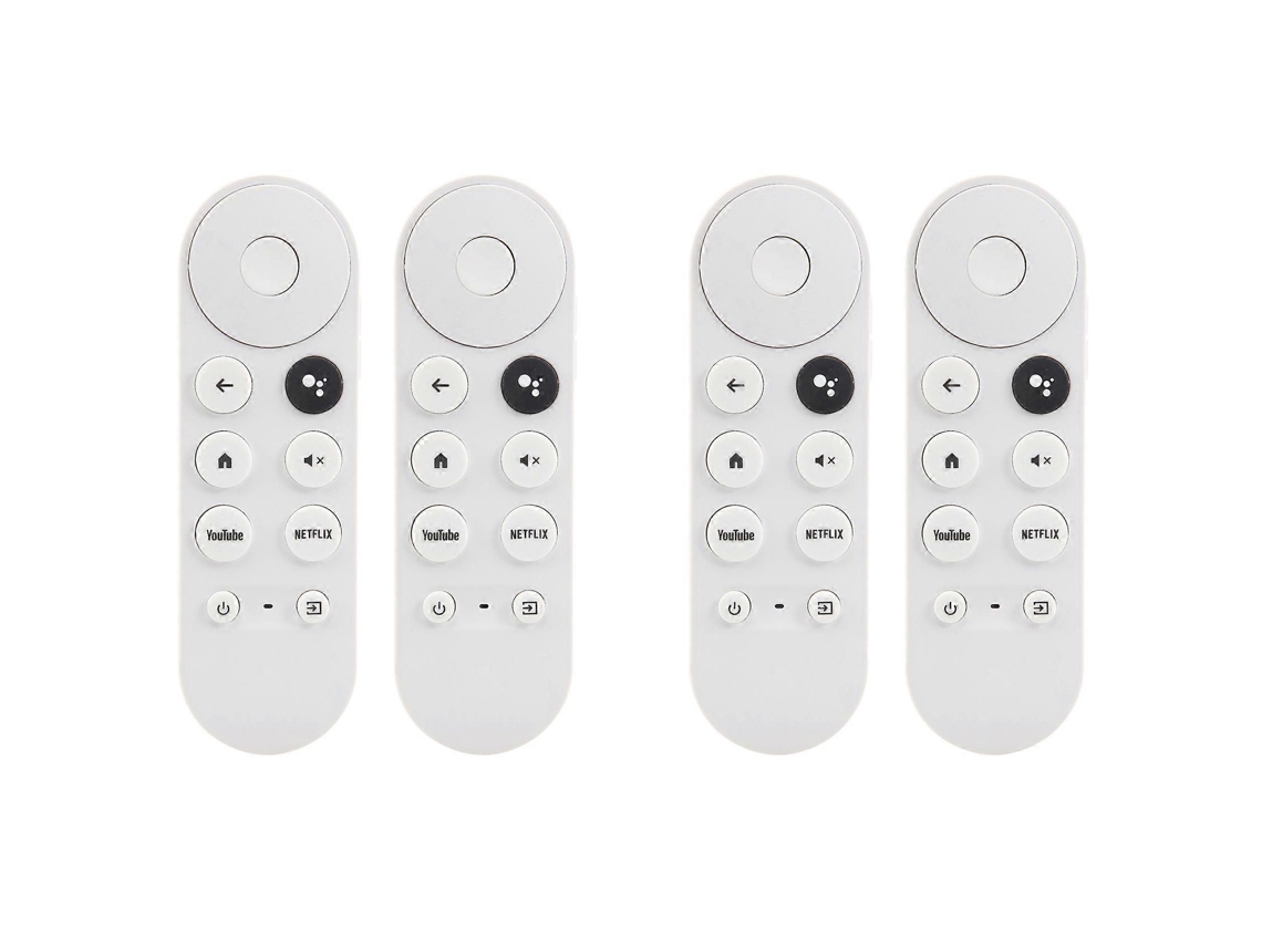 4 Unidades Compatíveis Com Google Chromecast, Google Tv E Google Voice. Controle Remoto Para Decodificador.